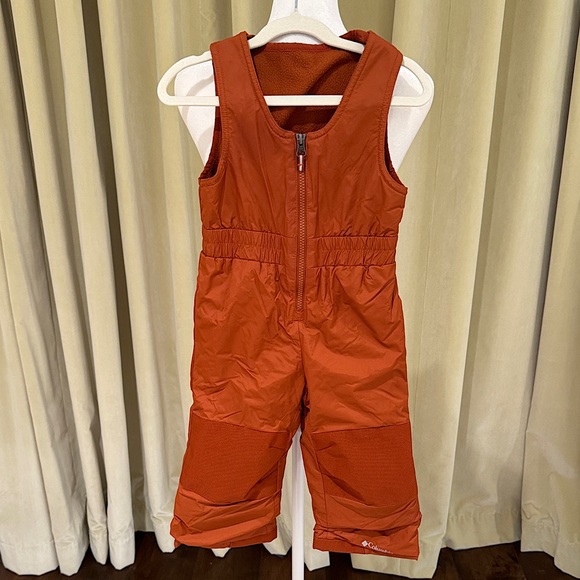 NWOT - Columbia - Kids' Snowslope Ski Bib - Burnt Orange - Size: 3T - Picture 1 of 8